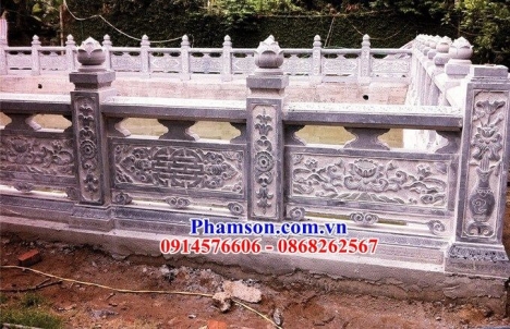 23+tường bao đền miếu bằng đá đẹp yên bái