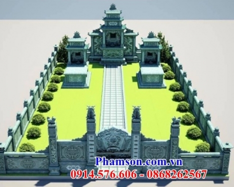 23+tường bao đền miếu bằng đá đẹp yên bái