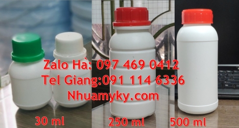 Chai nhựa đựng thuốc thú y, chai nhựa đựng thuốc thủy sản chai nhựa đựng nông dược chai nhựa 30 ml