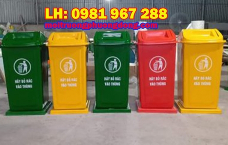 Giá thùng rác 90 lít bập bênh tại Hà Nôi