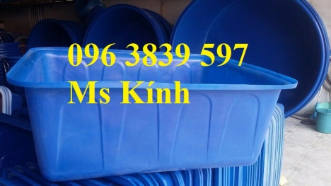 Thùng nhựa chữ nhật 200 lít, tank nhựa 200 lít nuôi cá, trồng rau, đựng hàng hóa, hóa chất bền rẻ