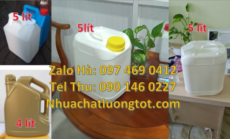 Can 5l đựng axit, can 4l vòi nhấn đựng phẩm màu, Can hdpe giá rẻ Can 2l đựng nước giặt, Can 2l quay,