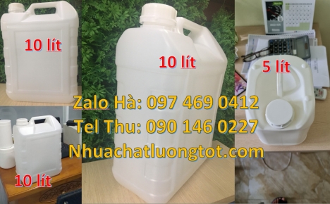 Can 5l đựng axit, can 4l vòi nhấn đựng phẩm màu, Can hdpe giá rẻ Can 2l đựng nước giặt, Can 2l quay,