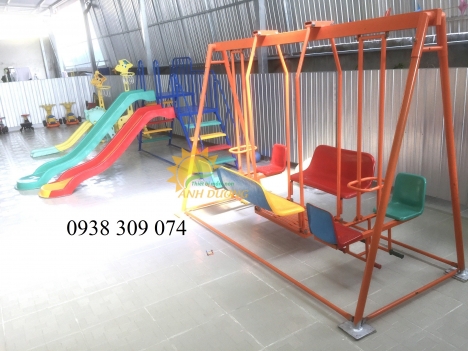 Xích đu 3 dạng dành cho trẻ em khung sắt AD1202