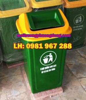 Giá thùng rác 90 lít bập bênh tại Hà Nôi