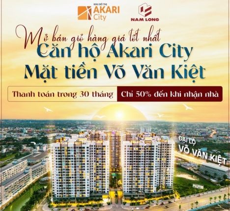 Akari City Dòng căn hộ cao cấp, tạo nên giá trị khác biệt ở khu Tây Sài Gòn