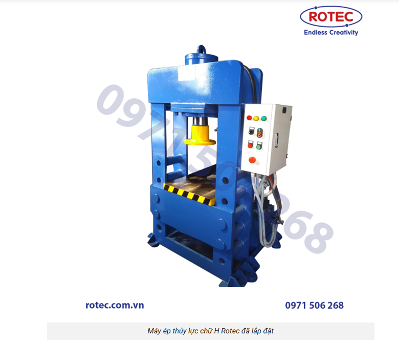 ROTEC CHẾ TẠO MÁY ÉP THỦY LỰC 1O0 TẤN CHO CÔNG TY LỚN