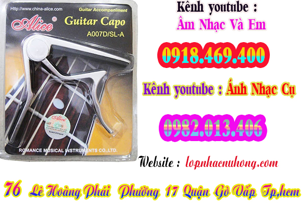 Địa chỉ nơi bán capo đàn guitar tại Sài Gòn, Gò Vấp, Tphcm 