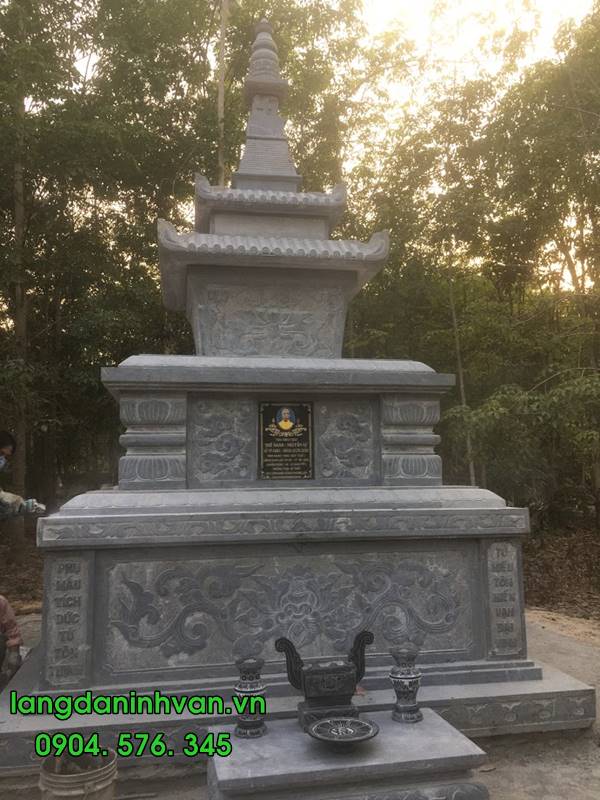 Những mẫu mộ tháp đá đẹp được lắp đặt trên toàn quốc