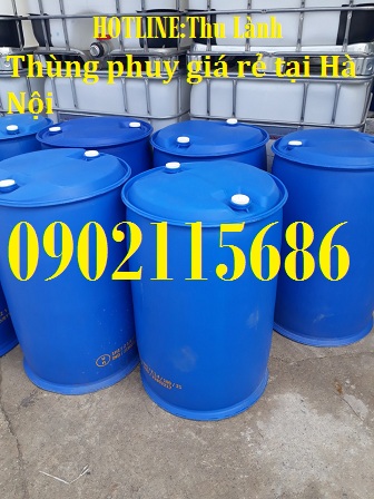 Thùng phuy nhựa 200 lít, thùng phuy 220l, thùng nhựa 220l