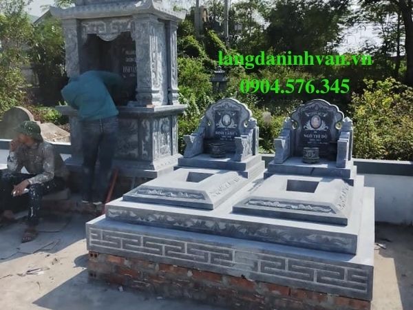 Những mẫu mộ đá đôi đẹp dành cho song thân phụ mẫu