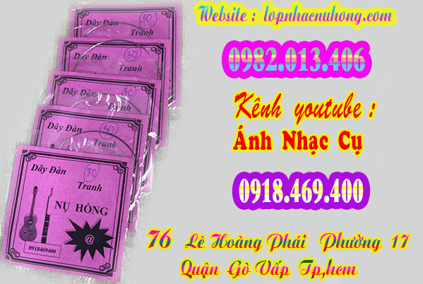 Địa chỉ cửa hàng bán dây đàn tranh nguyên bộ và bán lẻ tại gò vấp, sg