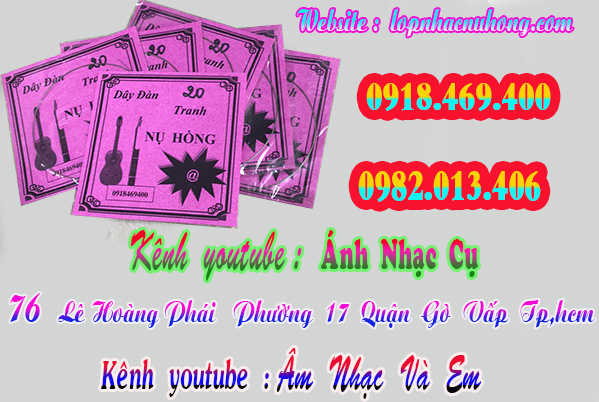 Địa chỉ cửa hàng bán dây đàn tranh nguyên bộ và bán lẻ tại gò vấp, sg