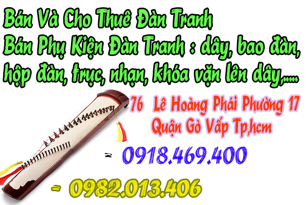 Cửa hàng bán và cho thuê đàn tranh tại sài gòn, gò vấp, tphcm