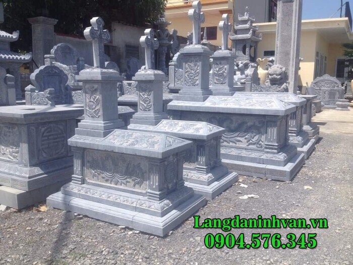 Những mẫu mộ đá công giáo_ Bia mộ công giáo