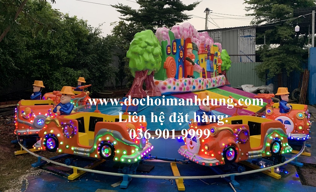 Xe điện công viên, thú nhún, bập bênh, xe lửa nữ hoàng, nhà phao