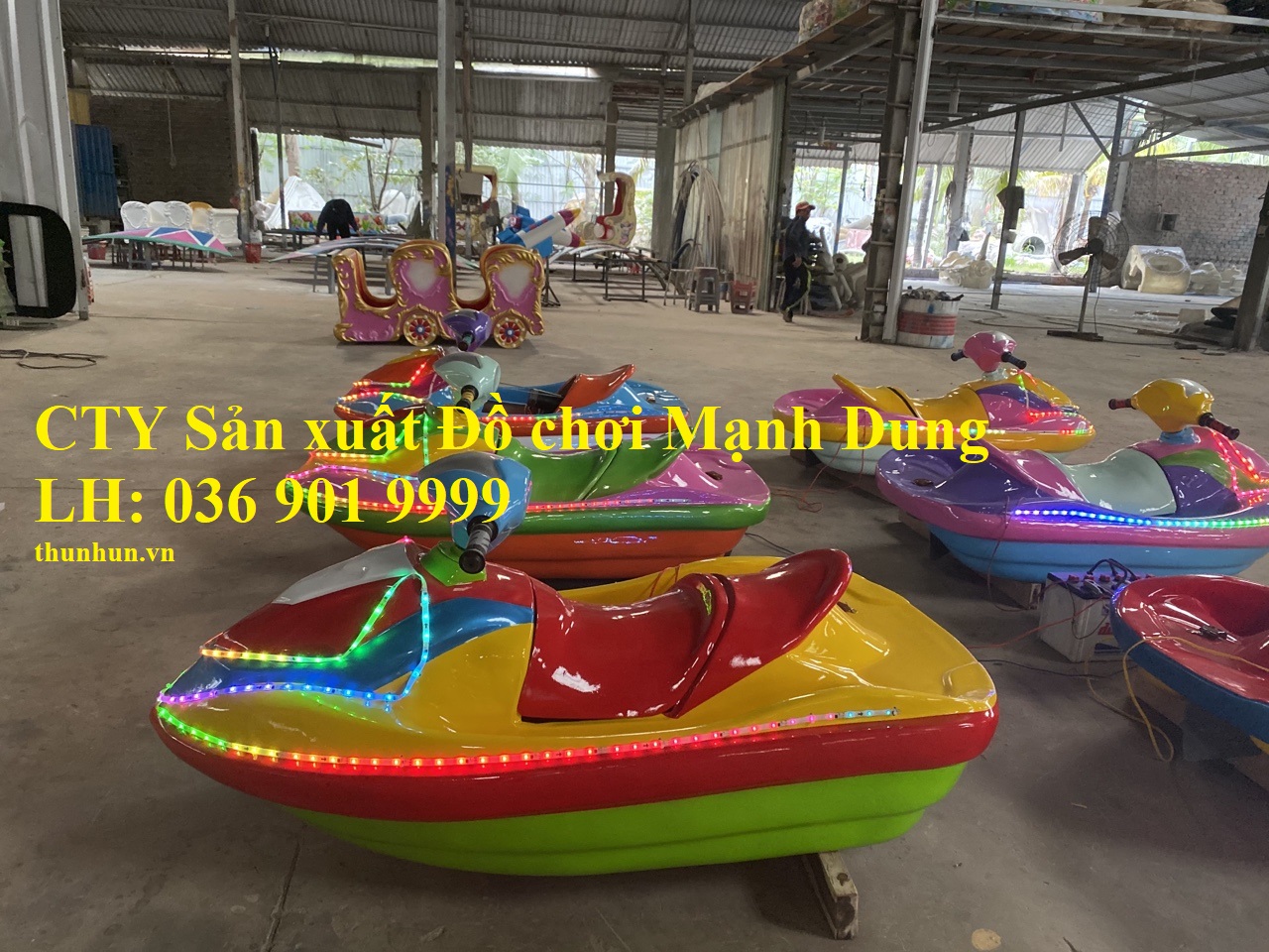 Đồ chơi công viên, xe lửa vịt, xe điện nữ hoàng, voi bay thủy lực