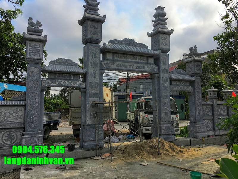 Những mẫu cổng tam quan bằng đá đẹp_giá cả hợp lý