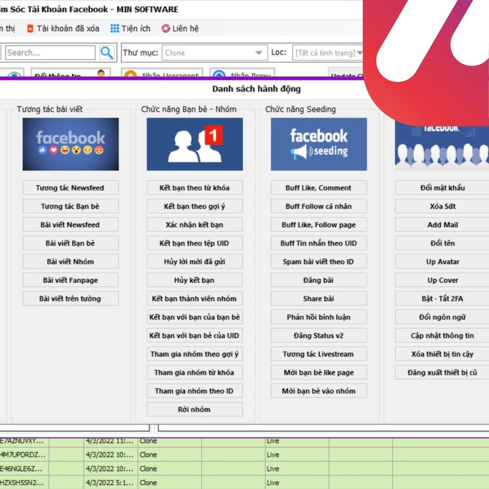 Phần mềm Marketing online trên Facebook, Twitter, Instagram