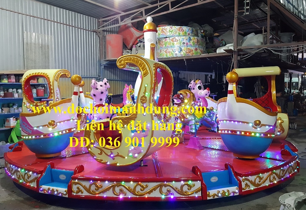 Trò chơi đồ chơi xe lửa điện nữ hoàng, máy bay ben thủy lực, nhà phao