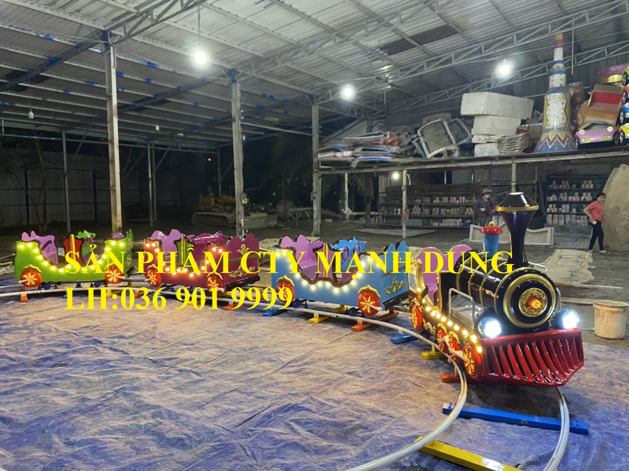 Đồ chơi cảm giác mạnh, trò chơi nhà phao nhà hơi công viên, xe điện