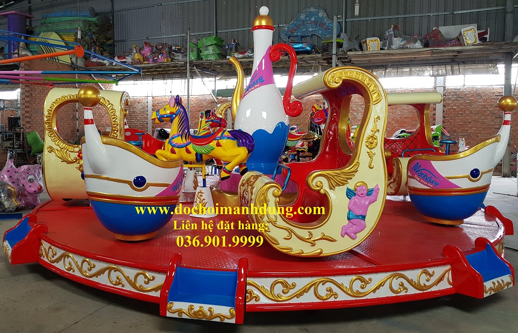 Trò chơi đồ chơi xe lửa điện công viên, xe điện đụng, bập bênh