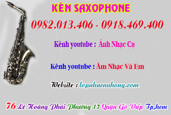 Địa chỉ nơi bán kèn saxophone alto, saxophone tenor tại gò vấp, tphcm
