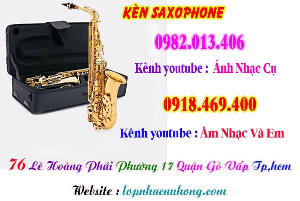 Địa chỉ nơi bán kèn saxophone alto, saxophone tenor tại gò vấp, tphcm