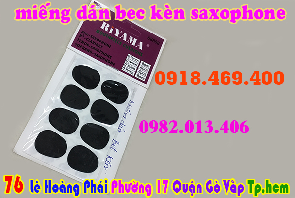 Miếng đệm miệng kèn saxophone ( miếng dán bec kèn ) tại gò vấp, tphcm
