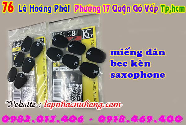 Miếng đệm miệng kèn saxophone ( miếng dán bec kèn ) tại gò vấp, tphcm