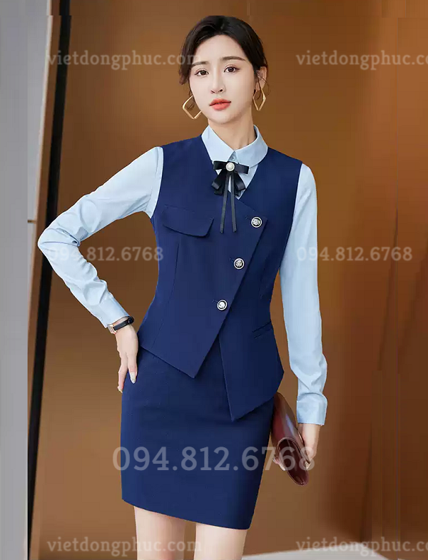 Xưởng may gile nữ đồng phục thời trang, cao cấp, giá tốt
