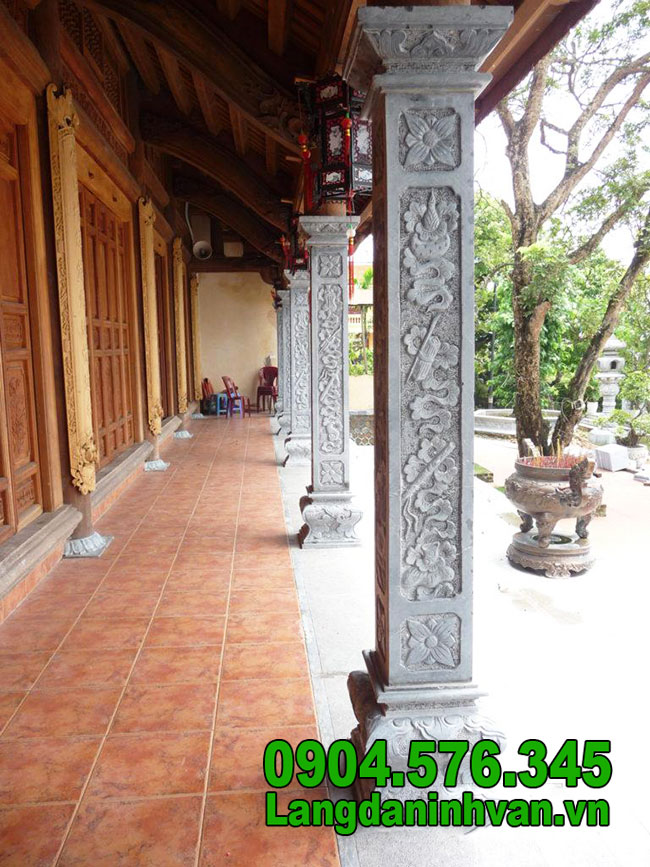10+ mẫu cột đá xanh đen đẹp_chạm khắc tinh xảo