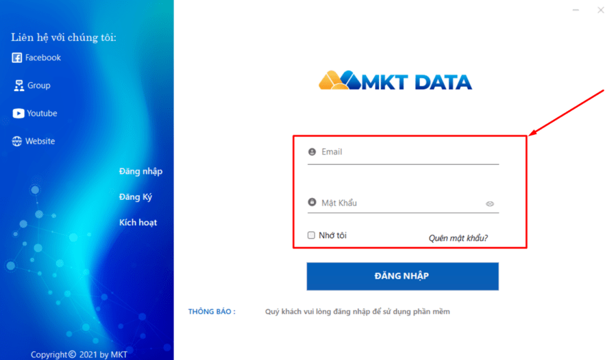 Phần mềm quét data người dùng nhanh chóng