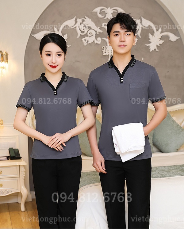 Xưởng may đồng phục tạp vụ chuyên nghiệp, chất lượng