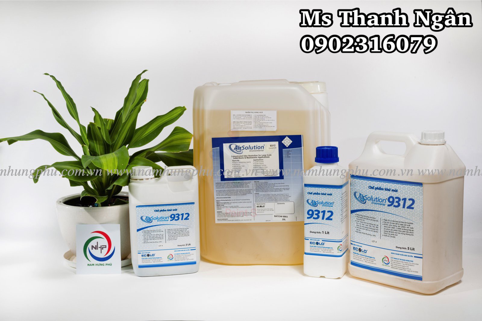 Airsolution 9312 khử mùi hôi trạm xử lý nước thải