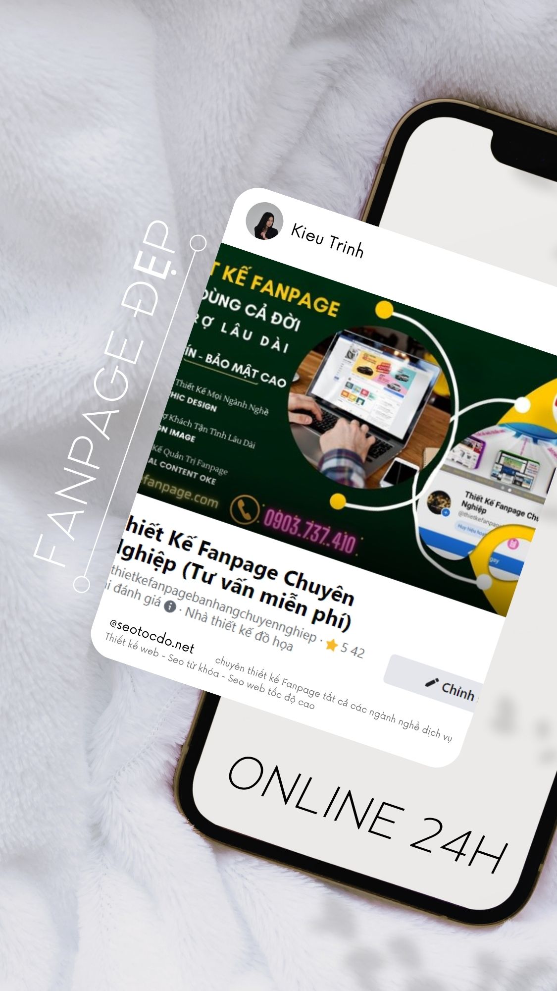 Thiết kế fanpage chuyên nghiệp chuẩn seo