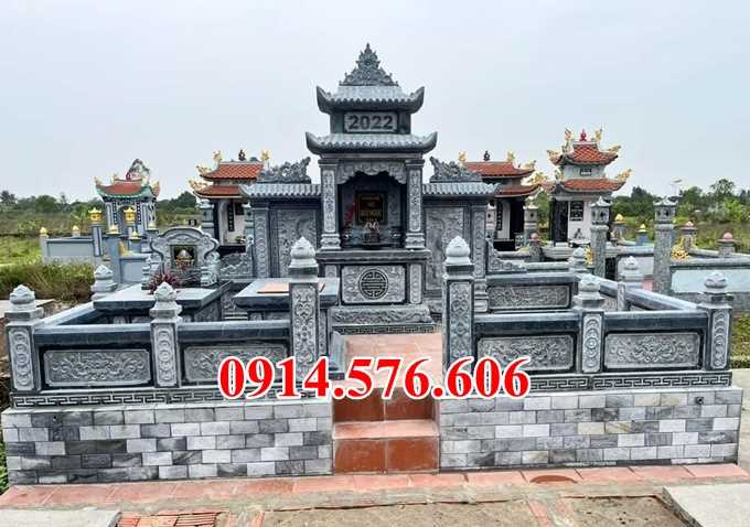 0029 lăng mộ đá đôi song thân phu thê đẹp bán kon tum