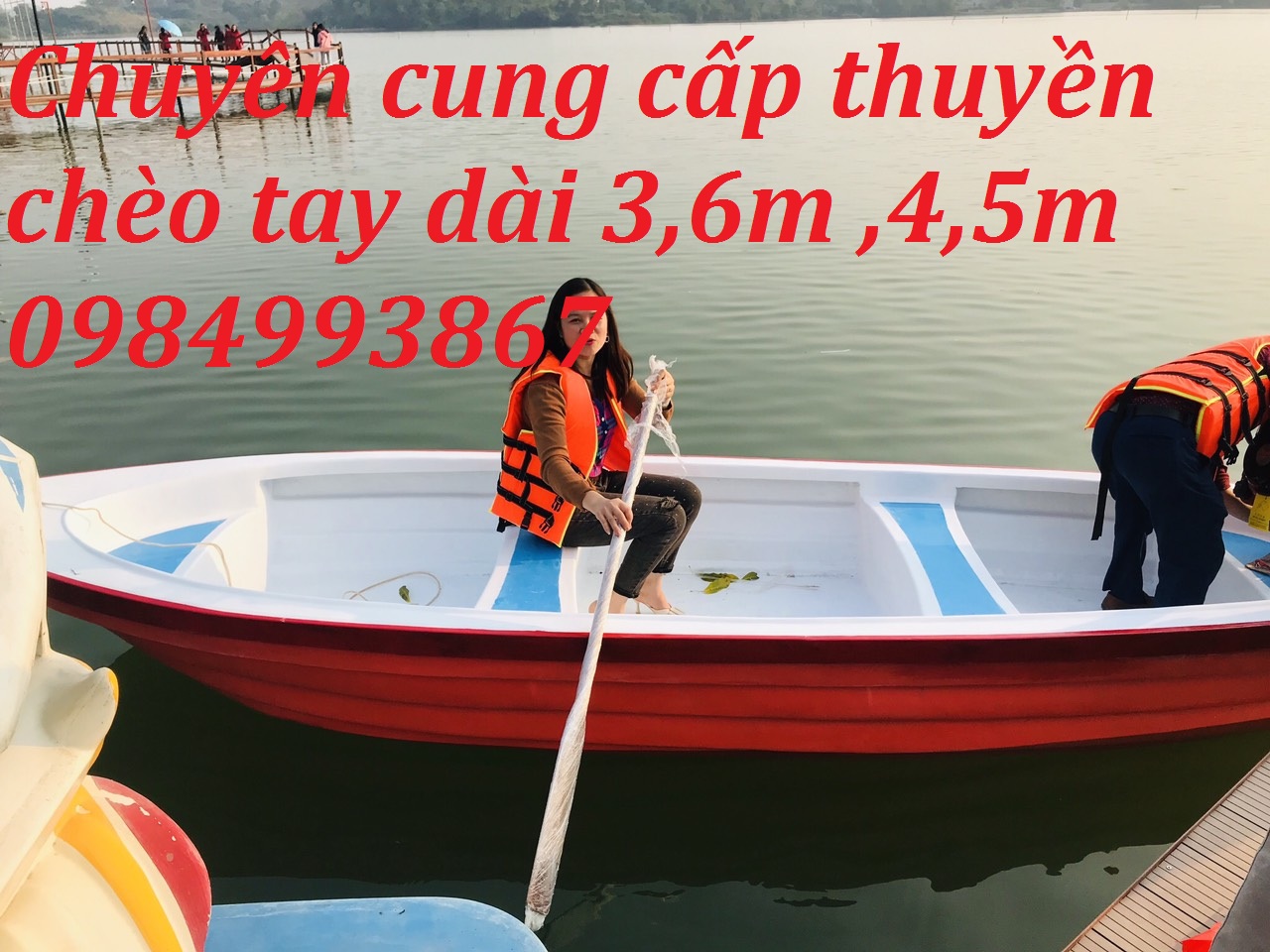 Thuyền Composite du lịch câu cá 3m6 ,4m5