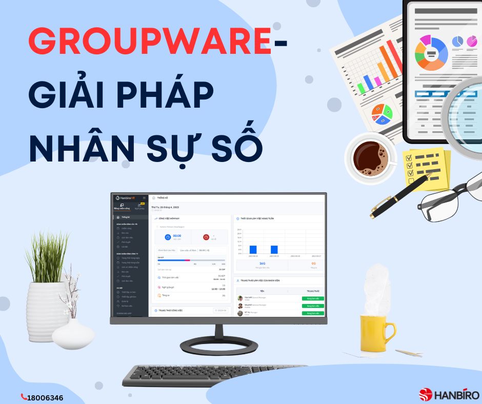 Giải pháp Nhân sự số trong Groupware Hanbiro