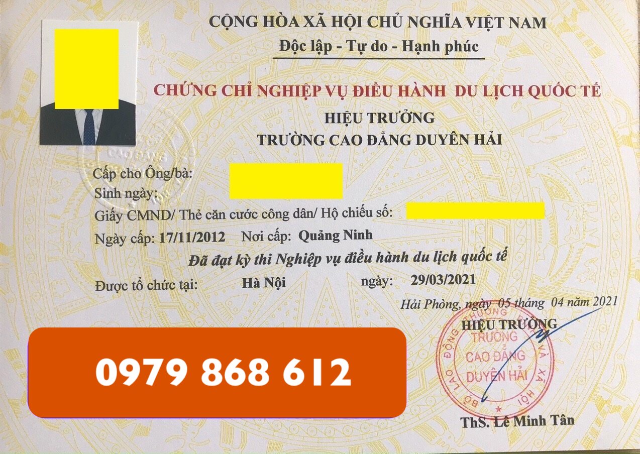 CHỨNG CHỈ NGHIỆP VỤ HƯỚNG DẪN VIÊN VÀ ĐIỀU HÀNH TOUR DU LỊCH TOÀN QUỐC