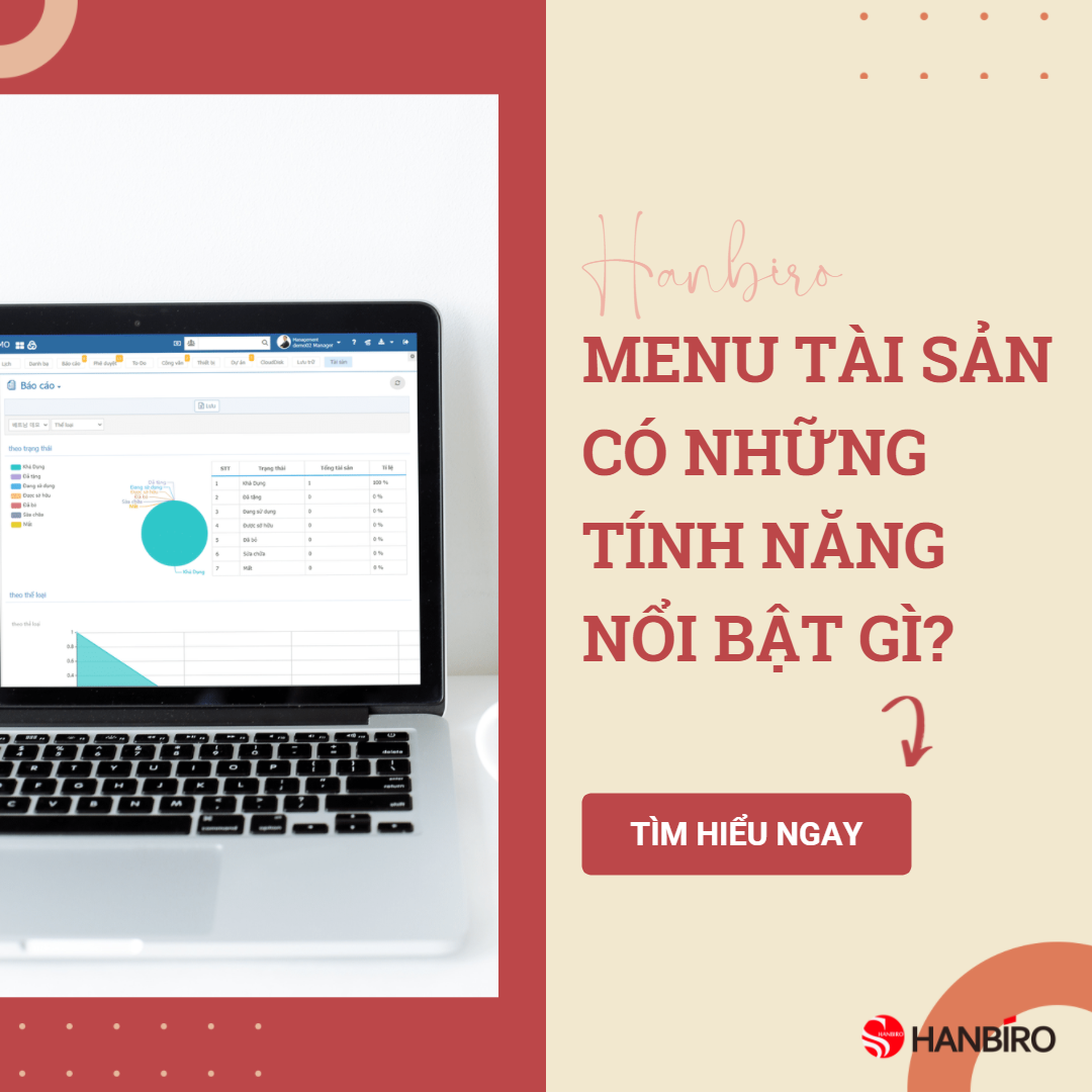 Quản lý tài sản trong công ty với Groupware Hanbiro