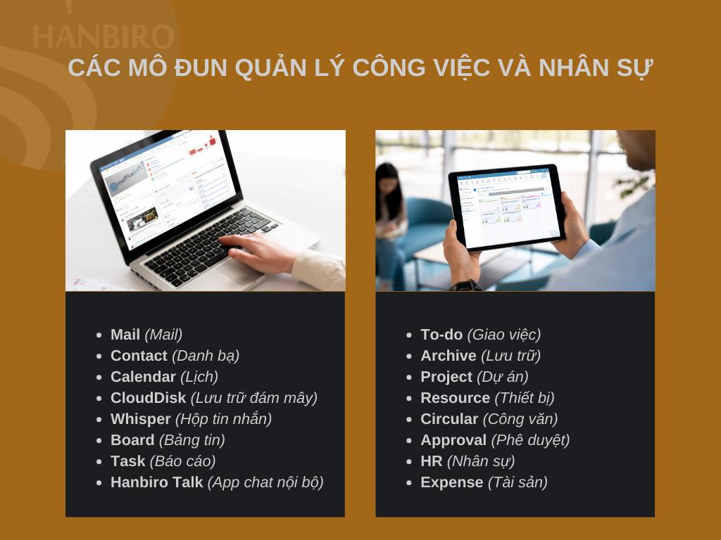 Đi làm có robot nhắc việc TODO Hanbiro - Phần mềm Văn phòng điện tử