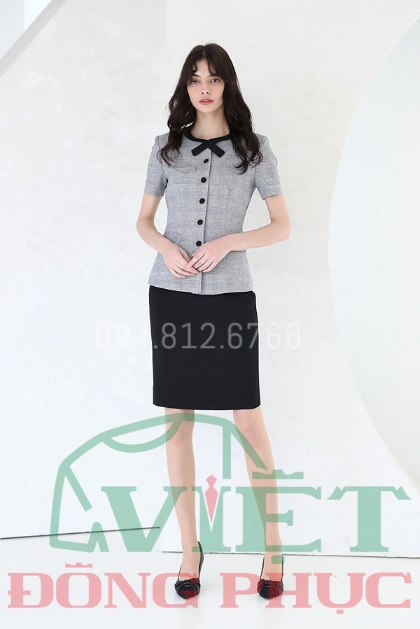 Xưởng may đồng phục lễ tân Nhà hàng form chuân đẹp