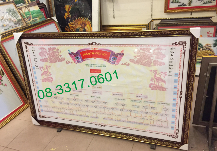 Dịch gia phả hán nôm, dịch gia phả chữ nho, vẽ cây phả đồ dòng họ