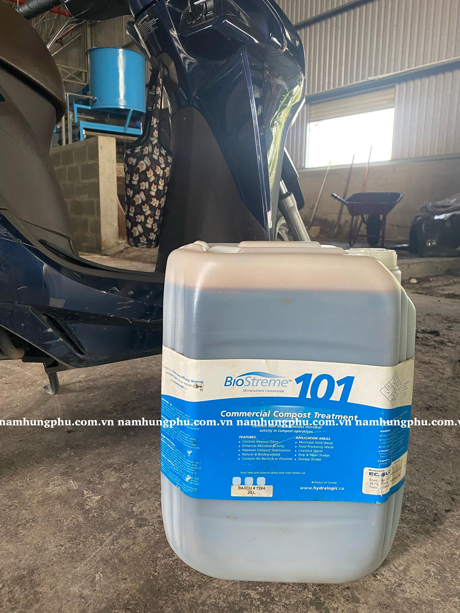 khử mùi ủ phân compost Biostreme 101 Nam Hưng Phú