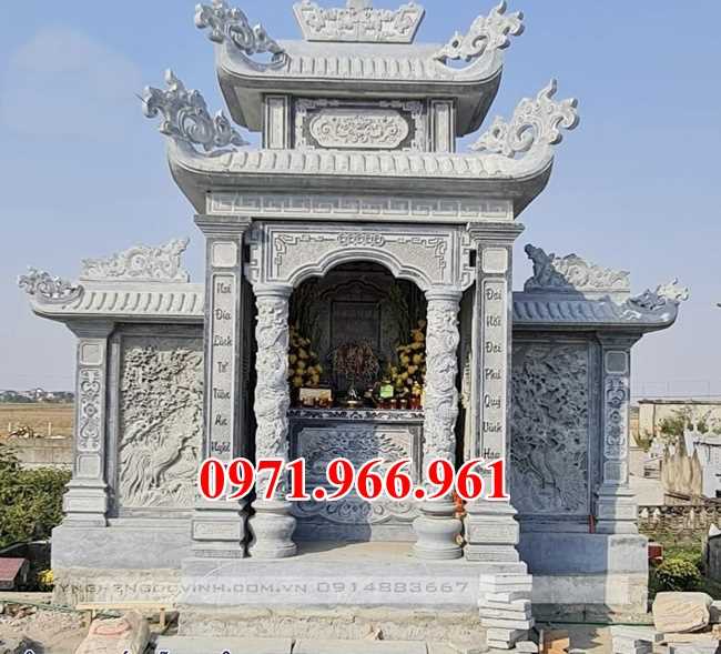 mẫu lăng mộ gia tộc để tro cốt bằng đá đẹp bán tại đà nẵng