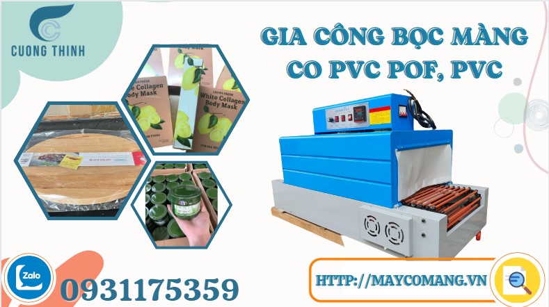 Gia công bọc màng co POF, PVC bọc sách vở, lịch, mỹ phẩm, nước hoa,...