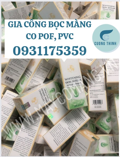 Gia công bọc màng co POF, PVC bọc sách vở, lịch, mỹ phẩm, nước hoa,...