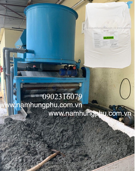 polymer Malaysia NHP3940 hỗ trợ ép bùn trục vít