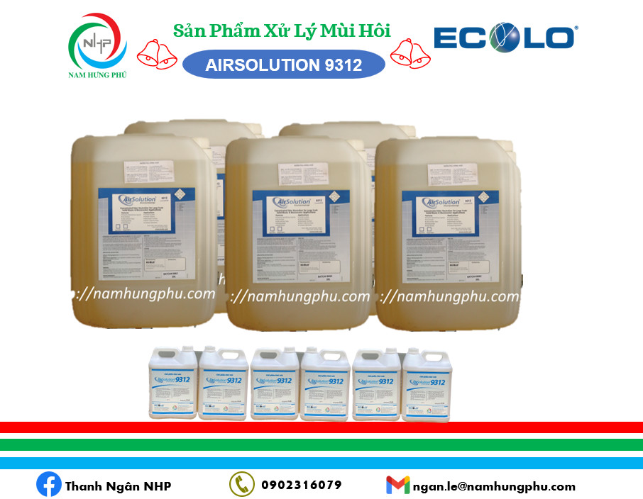 khử mùi hôi không khí trạm xử lý nước thải Airsolution 9312